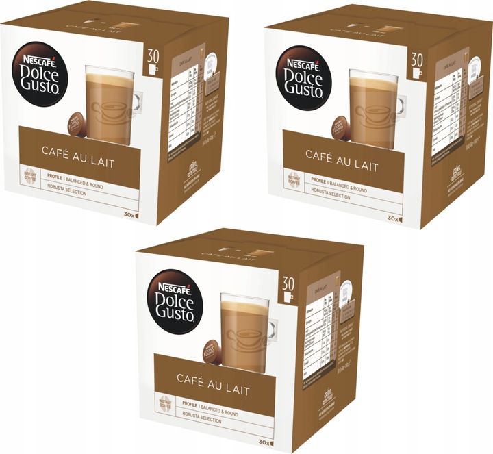 Kapsułki Nescafe Dolce Gusto Cafe au Lait 30szt