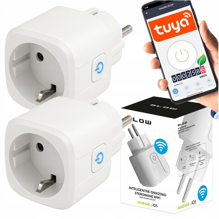 2X PROGRAMATOR CZASOWY GNIAZDKO GNIAZDO WIFI SMART TUYA TIMER