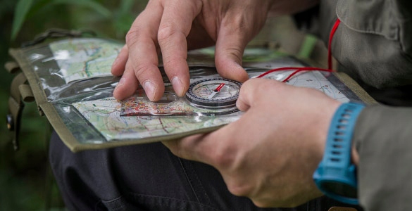 Kompas turystyczny mapowy busola Helikon Scout Mk2 Transparent ze sznurkiem