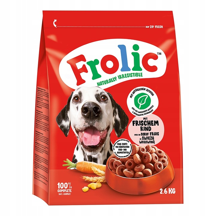 FROLIC 2,6kg Niemiecki - Wołowina 2,6kg półwilgotna