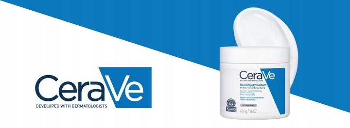 CeraVe Balsam Nawilżający Skóra Sucha i Bardzo Sucha, Twarz i Ciało 454g