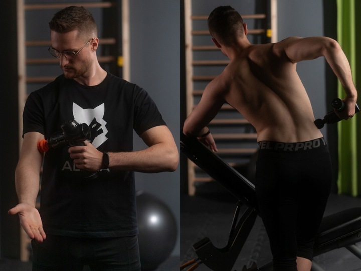 Pistolet do Masażu Alpha Massage Gun Pro - Masażer do Pleców, Stóp i Ciała