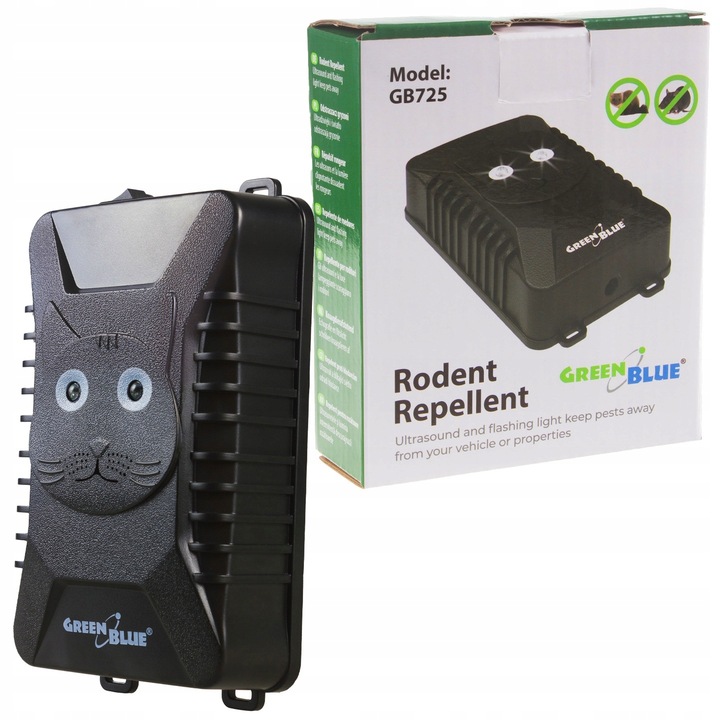 ODSTRASZACZ GRYZONI DO SAMOCHODU AUTA Ultradźwiękowy KUN SZCZURÓW