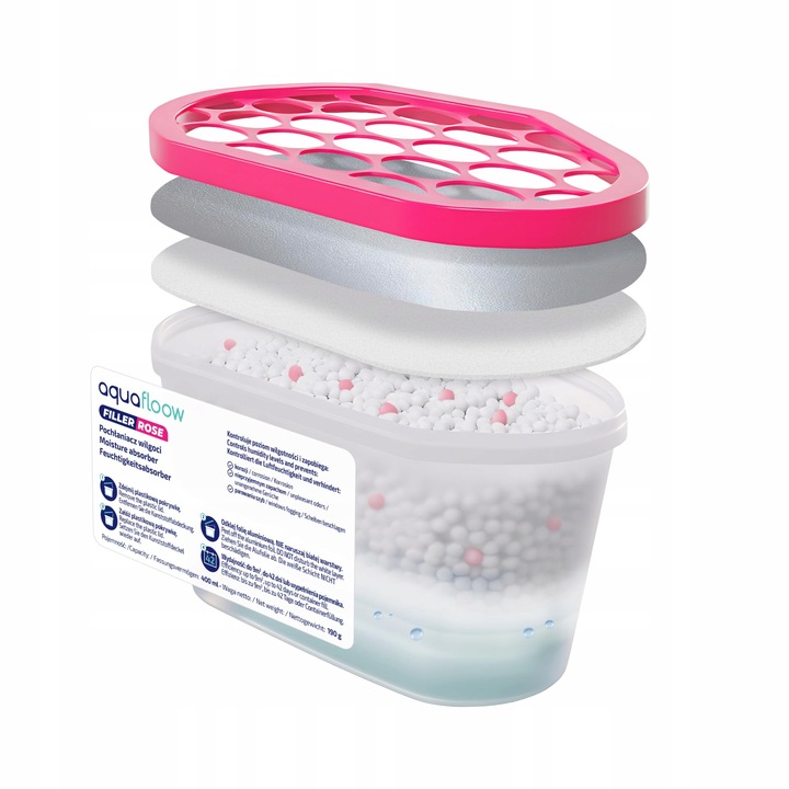 Pochłaniacz wilgoci osuszacz powietrza na wilgoć do łazienki róża 12