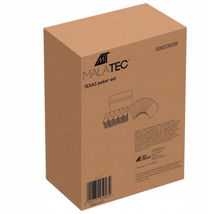 Zestaw do Pokera 200 Żetonów Karty Żetony do Gry Texas Poker + Mata