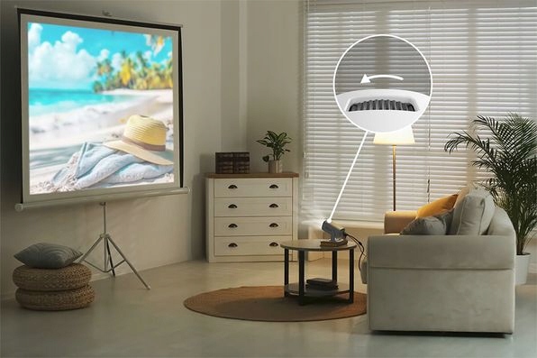 Bezprzewodowy Rzutnik KVTS01 projektor miracast 4k bateria w zestawie Etui