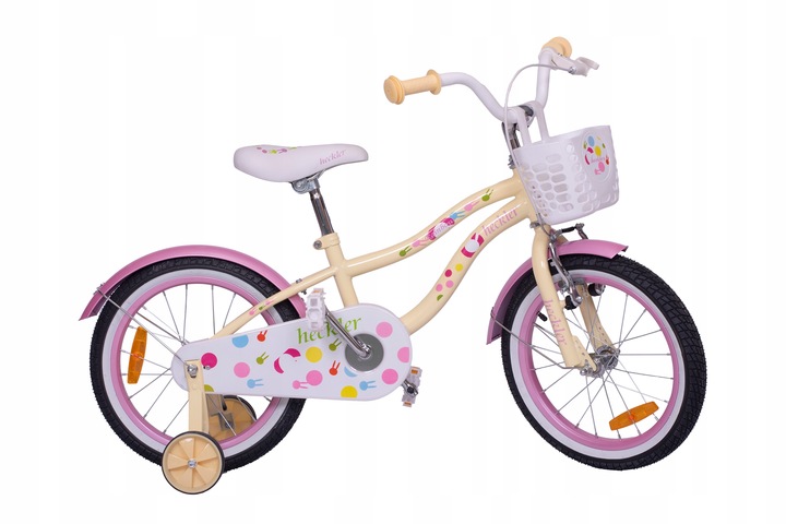 Rowerek dziecięcy Heckler Rainbow 16" White / Yellow