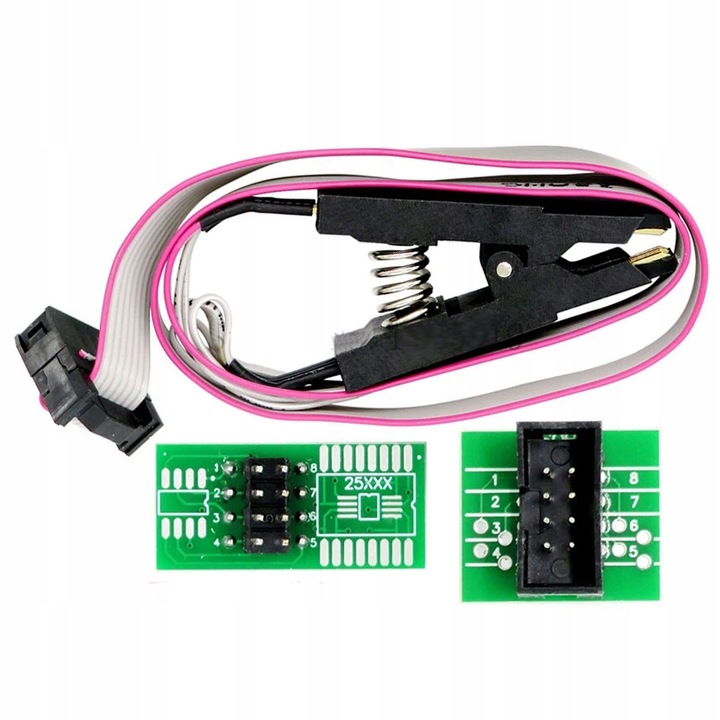 CH341A programator pamięci FLASH EEPROM 5V 1.8V zestaw XXL + oprogramowanie