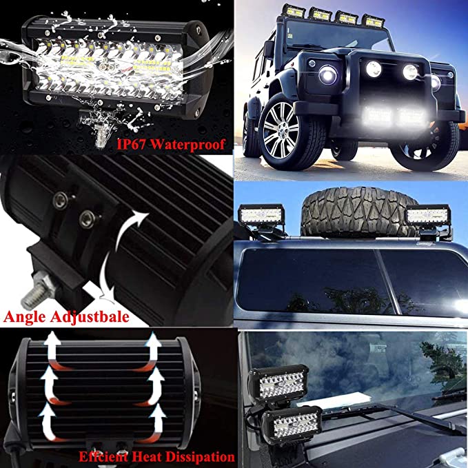 LAMPA ROBOCZA HALOGEN LED 120W SZPERACZ NAŚWIETLACZ WODOODPORNA 40 DIOD