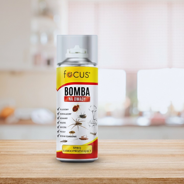 BOMBA NA PLUSKWY MEGA MOCNA DYMNA GRANAT FOGGER ŚRODEK NA OWADY FOCUS
