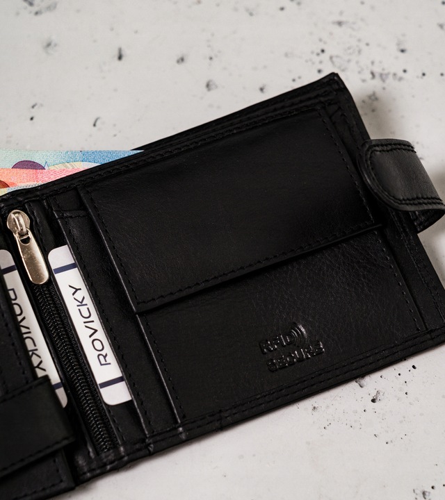 Always Wild pojemny męski portfel skórzany z RFID