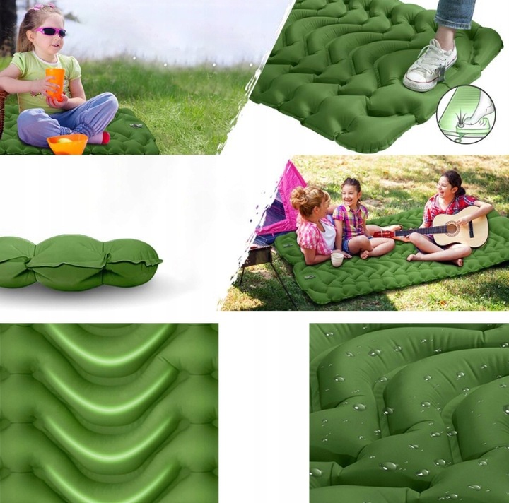 MATA SAMOPOMPUJĄCA 196x68x8CM Z PODUSZKĄ