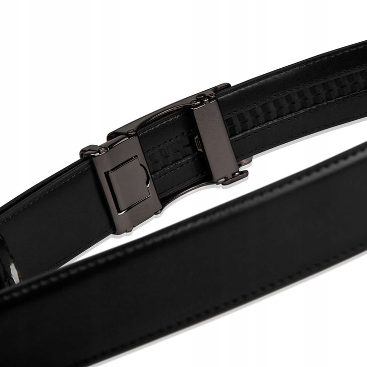 BETLEWSKI pasek skórzany męski do spodni skóra naturalna automatyczny pas