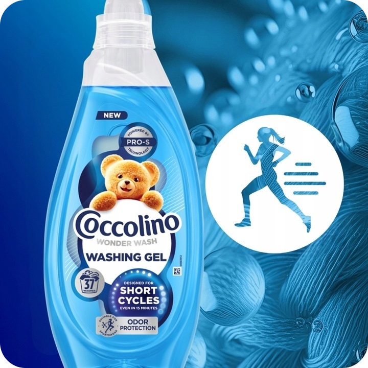 ŻEL DO PRANIA COCCOLINO WONDER WASH ODOR PROTECTION 37 PRAŃ