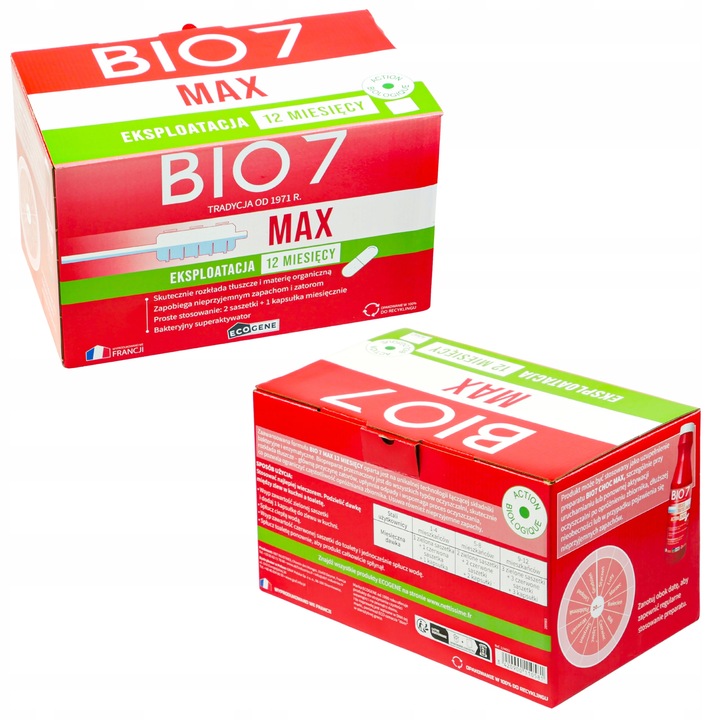 BIO7 MAX 2kg Aktywator BAKTERIE do szamb oczyszczalni USUWA ZAPACH