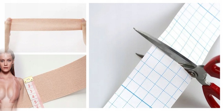 TAŚMA MODELUJĄCA UNOSZĄCA DEKOLT BIUST BOOB TAPE BIUSTONOSZ PUSHUP TAPING