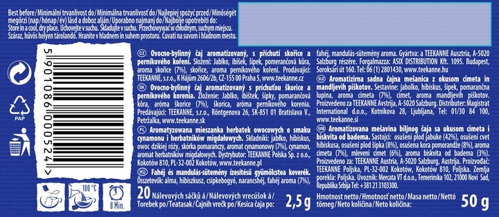 (x6) TEEKANNE Herbata Winter Time 20tb