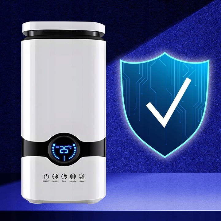 Nawilżacz powietrza AUTOMATYCZNY + AROMATERAPIA 3w1 +12 OLEJKÓW FILTR