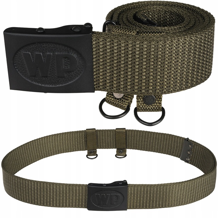 Pas Żołnierski Parciany Wz. 957 MON z Klamrą WP - Olive