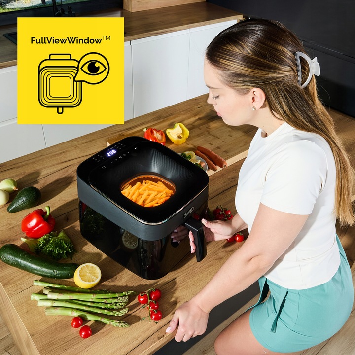 Frytkownica beztłuszczowa 6,5L Air Fryer Yoer 1700W +Duże okno 12 programów