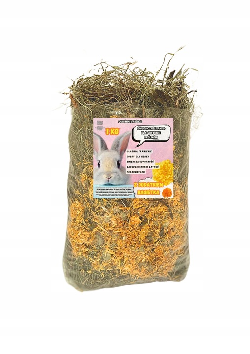 SIANKO Z KWIATAMI DLA KRÓLIKA I GRYZONIA ŚWIEŻE PACHNĄCE KWIATY 4 KG ZESTAW
