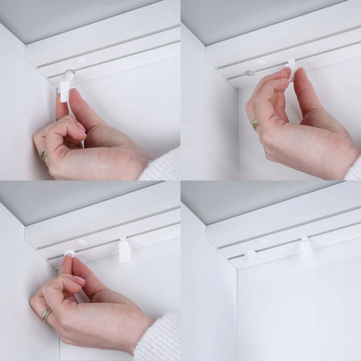 Karnisz sufitowy podwójny PCV 320 cm szyna sufitowa II TOROWA