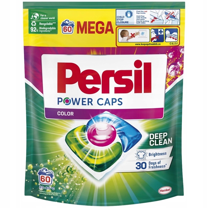 Persil Power Caps Kapsułki do Prania Koloru MEGA 60 szt