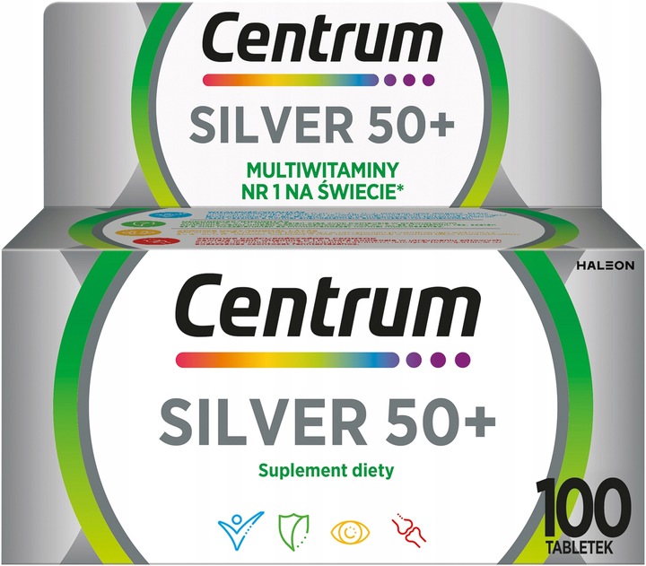 CENTRUM Silver 50+ Formuła Multiefekt, 100 tabl.