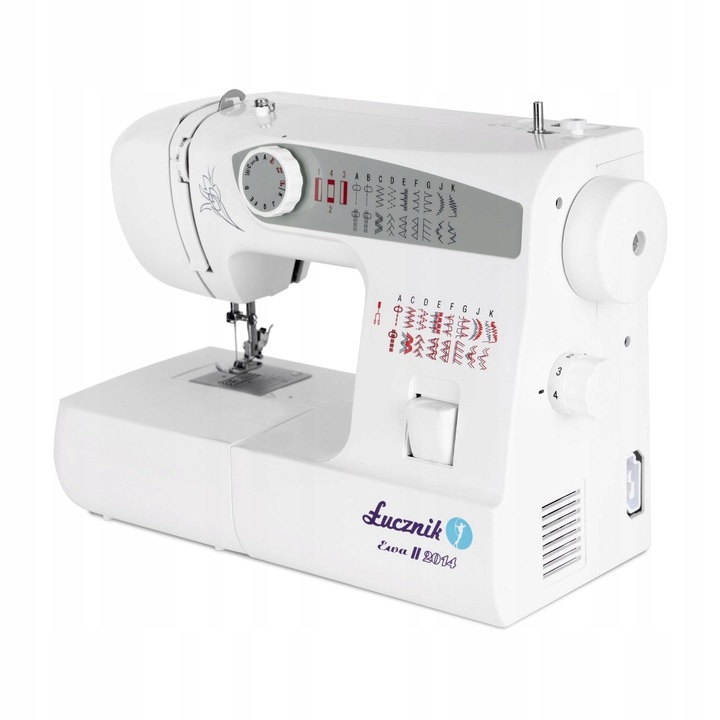 MASZYNA DO SZYCIA domowa mechaniczna solidna Łucznik Ewa II 2014 + GRATIS