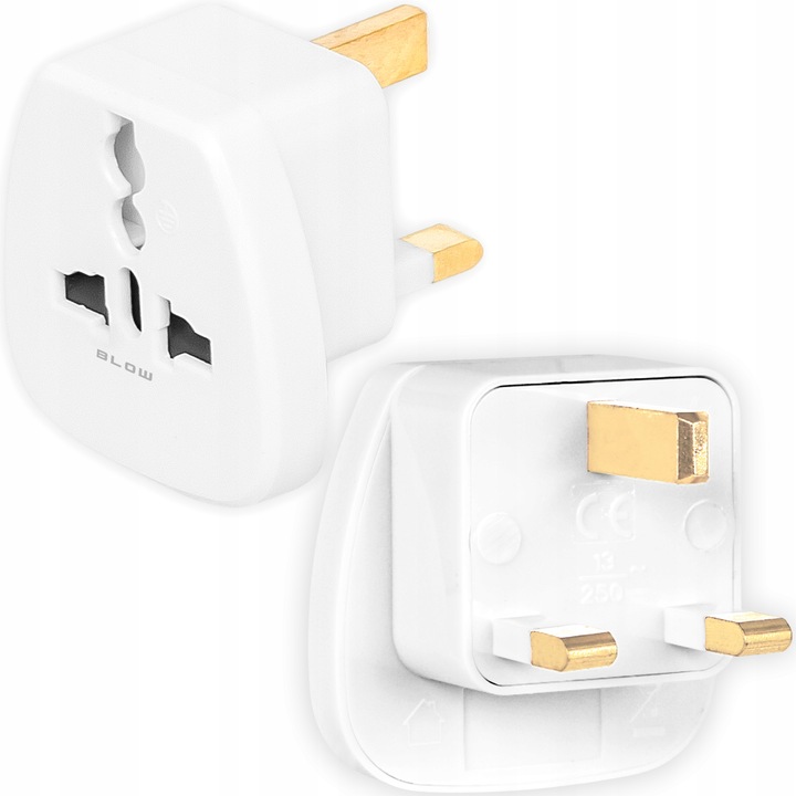 2x PRZEJŚCIÓWKA Wtyczka typ G ADAPTER PODRÓŻNY EU-UK PL ANGIELSKA
