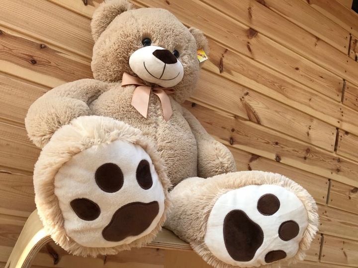 DUŻY WIELKI PLUSZOWY MIŚ GIGANT 100CM