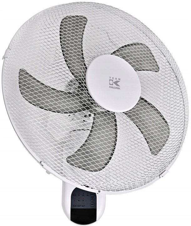 WENTYLATOR ŚCIENNY z PILOTEM Wiatrak na Ścianę BIAŁY 45W OSCYLACJA