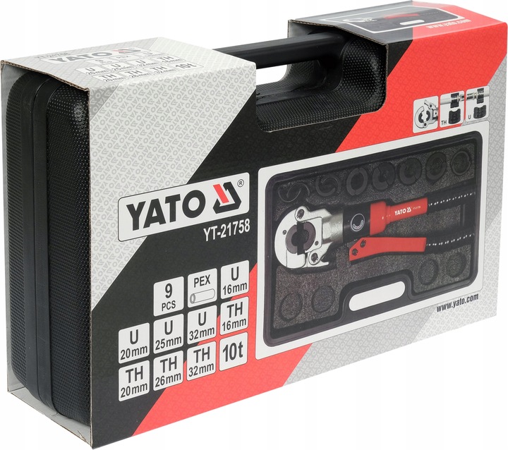 YATO ZACISKARKA PRASKA RUR 8MATRYC PEX U/TH16-32