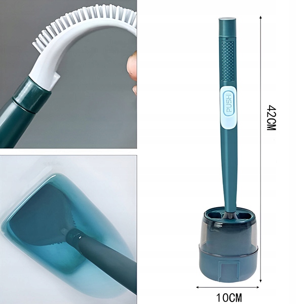 SZCZOTKA TOALETOWA Z DOZOWNIKIEM CZYSZCZENIA TOALETY WC WISZĄCA