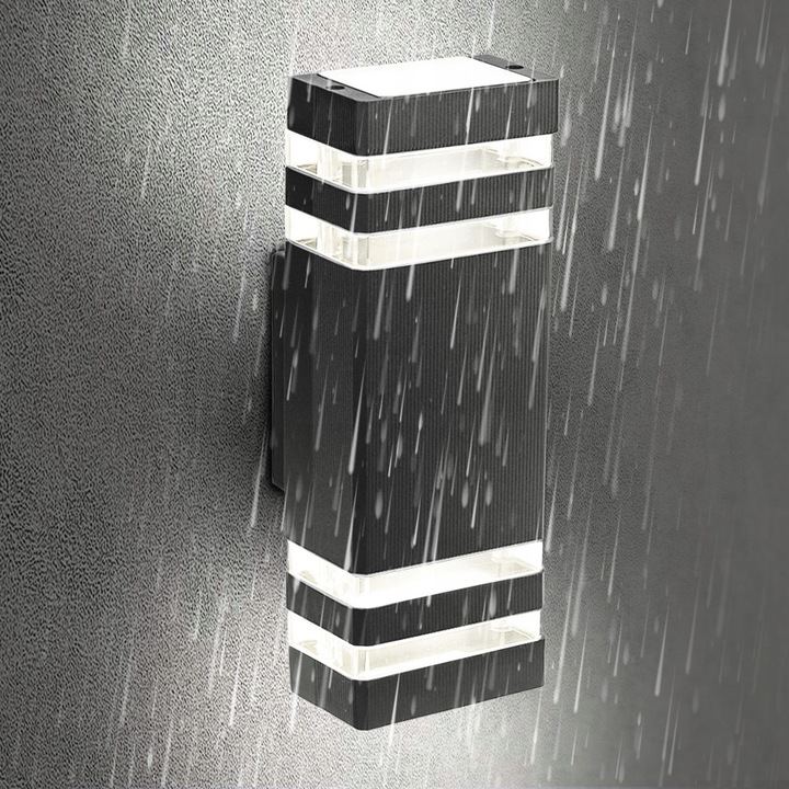 Lampa elewacyjna zewnętrzna ogrodowa 2xGU10