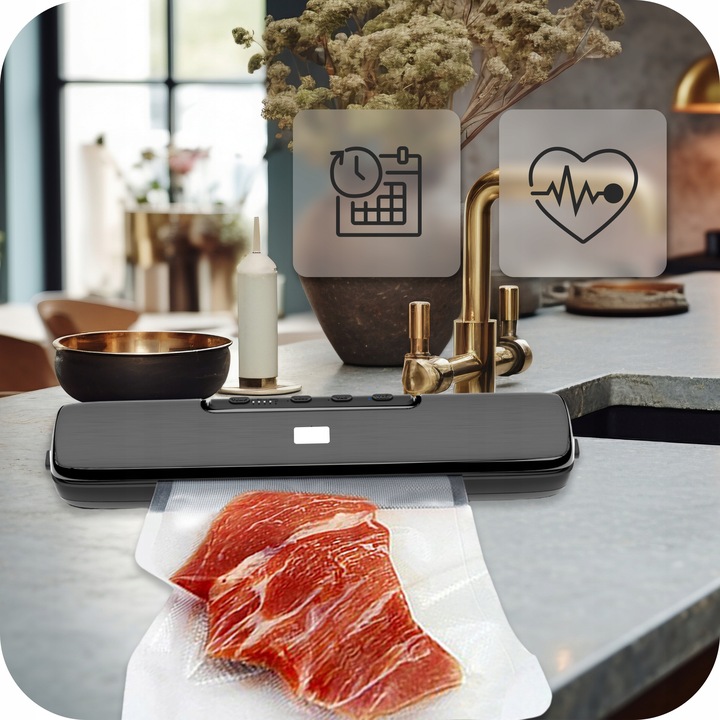 ZGRZEWARKA PRÓŻNIOWA DO ŻYWNOŚCI PAKOWARKA O MOCY 135W + ZESTAW WORKÓW XXL