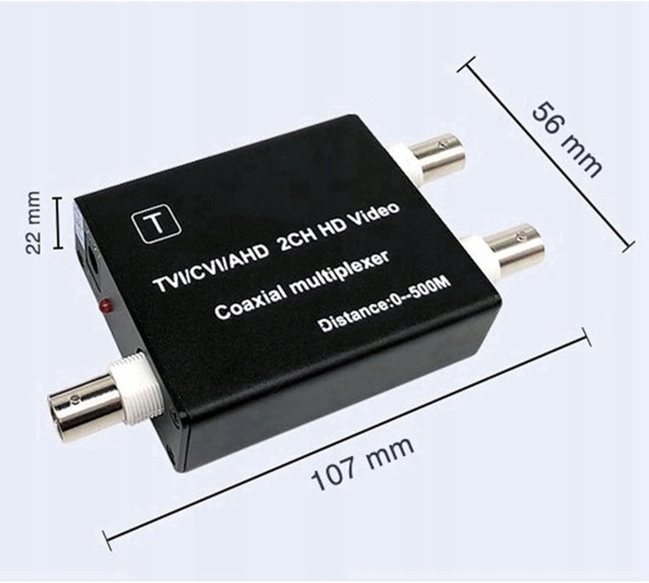 Potadak 4X multiplekser Wideo AHD TVI CVI konwerter 1080P (B2123)