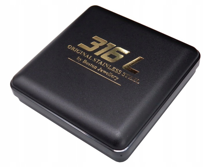 GRUBY SREBRNY ŁAŃCUSZEK Z KRZYŻYKIEM 316L PREMIUM