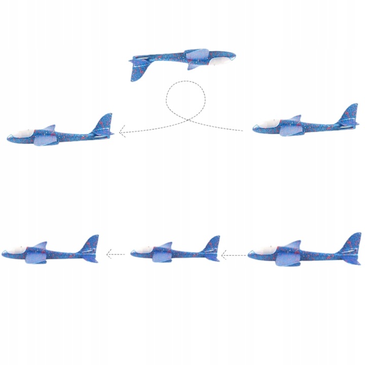 Samolot Szybowiec Styropianowy DUŻY ze Styropianu OPAKOWANIE 5 SZT- KOLORY