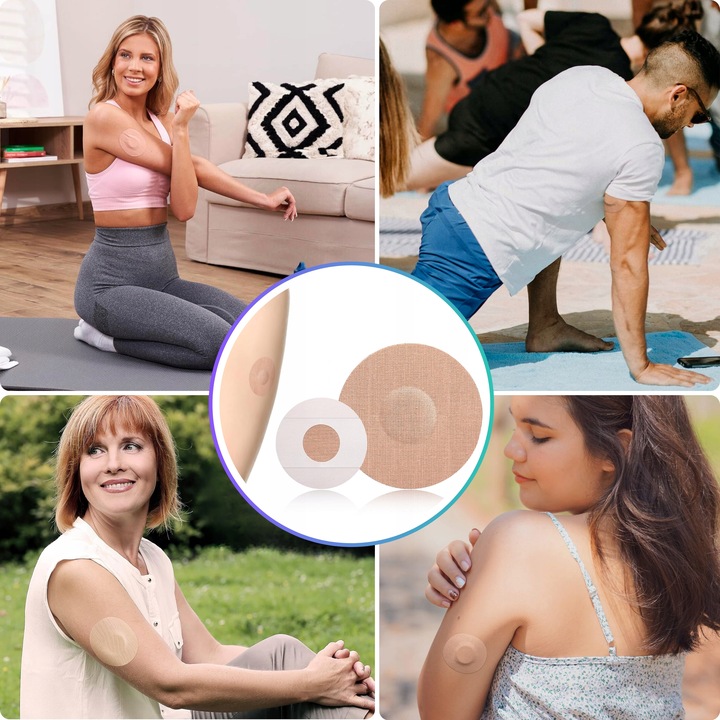 PLASTRY OCHRONNE NA SENSOR FREESTYLE OKRĄGŁE LIBRE WYTRZYMAŁE 10 szt