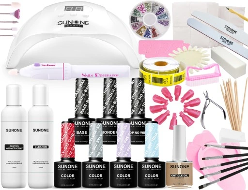 Zestaw do hybryd lampa LED UV 48W +frezarka+gratis