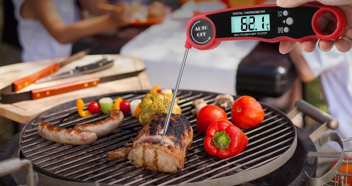 TERMOMETR KUCHENNY -50-300°C BEZPRZEWODOWY CYFROWY LCD SONDA DO MIĘS STEKÓW