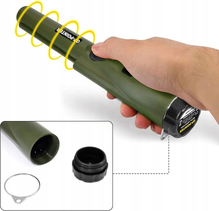 Wykrywacz Metali Detektor Metalu Ręczny GP POINTER Monet Złota z Latarką