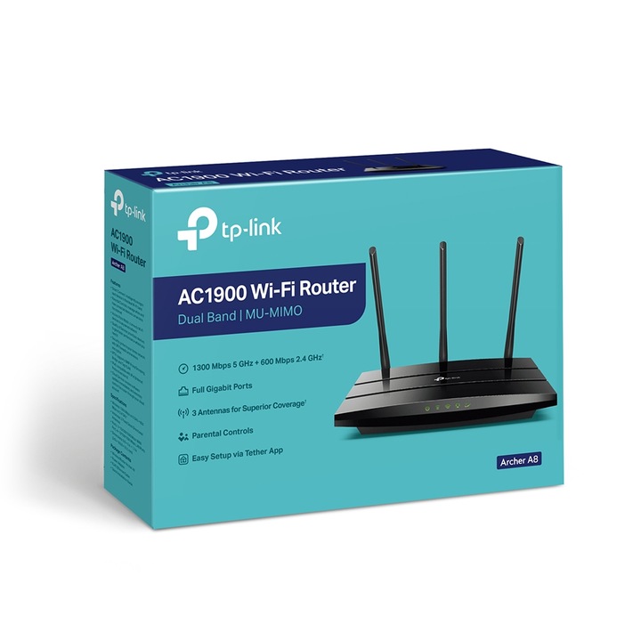 Router TP-Link Archer A8 2,4/5 Ghz 4xLAN Wi-Fi