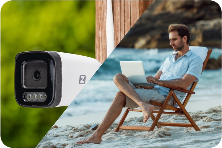 Kamera Zewnętrzna IP GSM 3G 4G LTE SIM 4MPx TUBOWA 4xZOOM METAL AUDIO LED