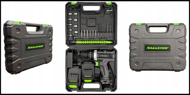 UDAROWA WIERTARKO WKRĘTARKA AKUMULATOROWA BITY NASADKI WALIZKA ZESTAW