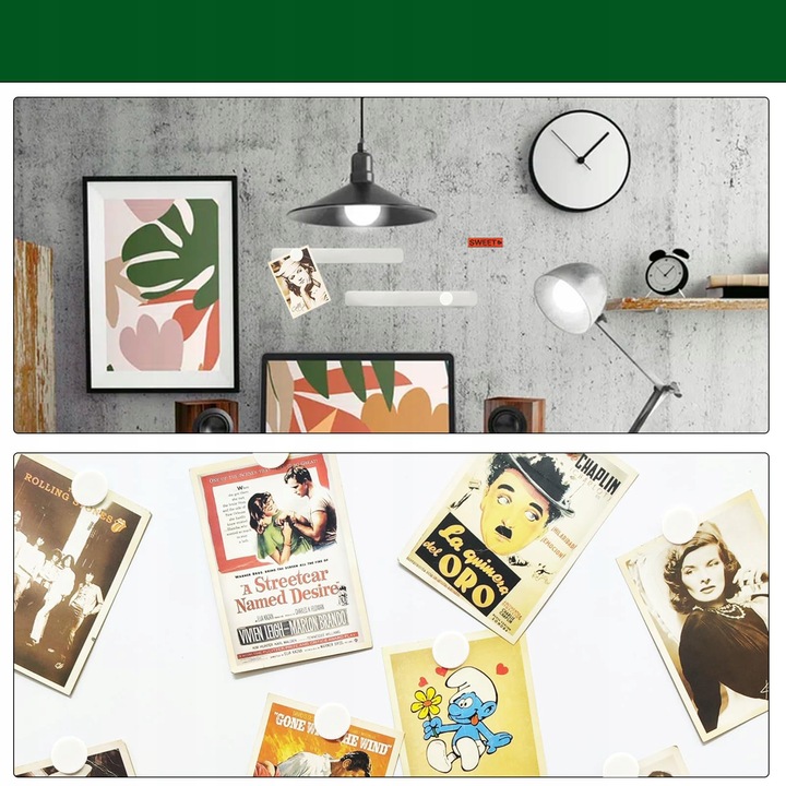 Magnesy na lodówkę do tablic okrągłe MOCNE białe z magnesem 20 mm 40