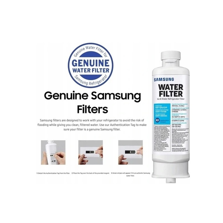 Samsung HAF-QIN/EXP DA97-17376B oryginalny wewnętrzny filtr wody do
