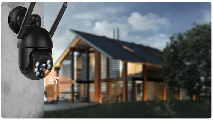 Kamera IP WiFi TUYA SMART Zewnętrzna Obrotowa AUDIO 8MPX Ultra HD 8MP 4K