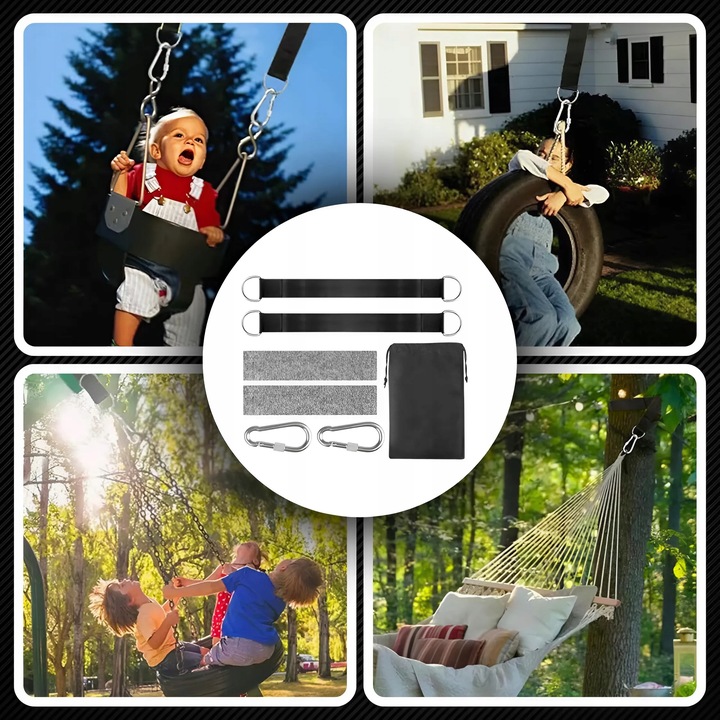 PASY DO HAMAKA MOCOWANIE DO HUŚTAWKI ZESTAW LINKI TAŚMY OSŁONY